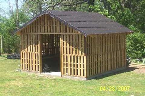 how to build a shed using pallets? associated