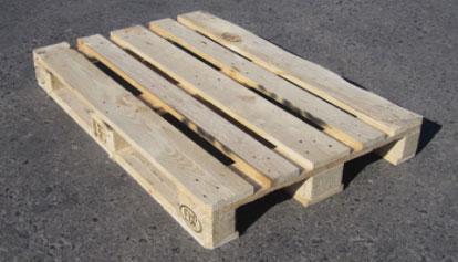 Used wooden pallet